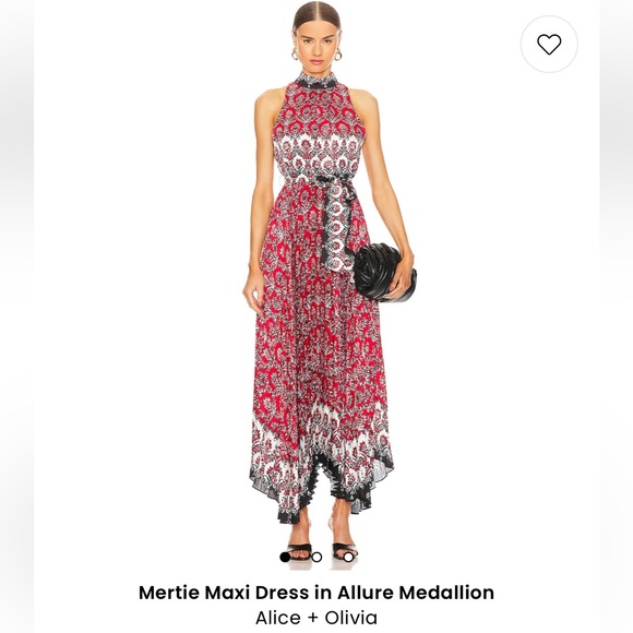 Alice + Olivia 🔥Mertie Maxi Dress in Allure Medallion - Picture 9 of 10